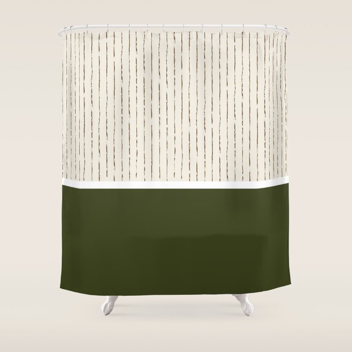 Oat & Avocado Shower Curtain Gallery Image 1