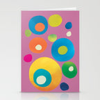 Mid-Century Abstract Balance 15 Stationery Card Gallery Image 2