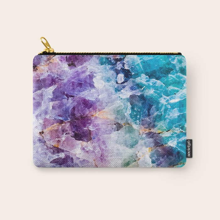 Multicolor quartz texture Carry All Pouch Gallery Image 1
