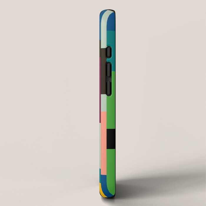 mid century stripes geometry retro iPhone Case Gallery Image 2