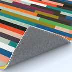 mid century stripes geometry retro Rug Gallery Image 4