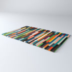 mid century stripes geometry retro Rug Gallery Image 3