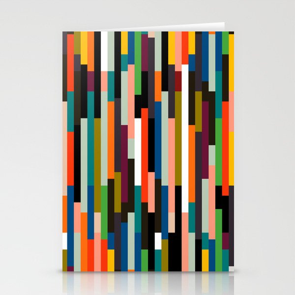 mid century stripes geometry retro Stationery Card Gallery Image 2
