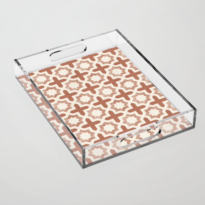 river stars - multi terracotta Acrylic Tray Gallery Image 1