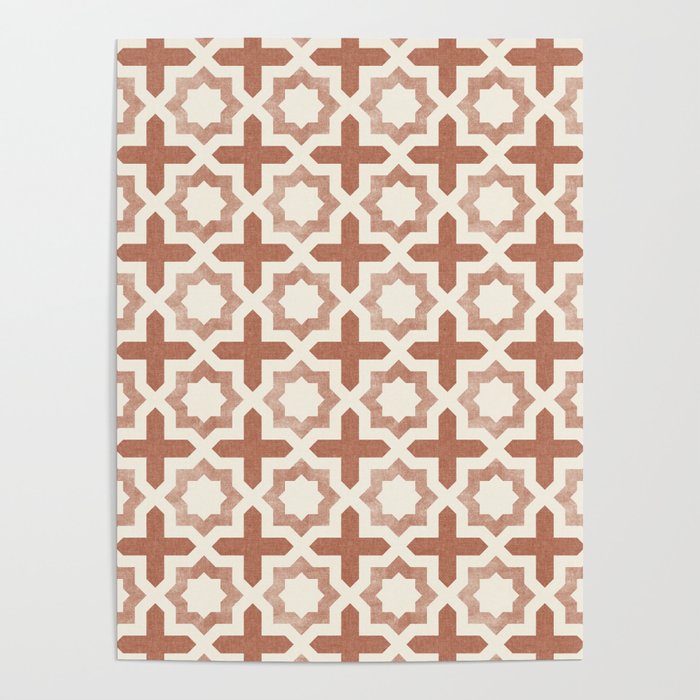 river stars - multi terracotta Poster Gallery Image 4