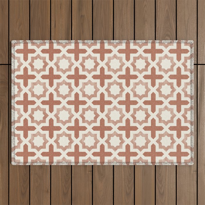 river stars - multi terracotta Outdoor Rug Gallery Image 1
