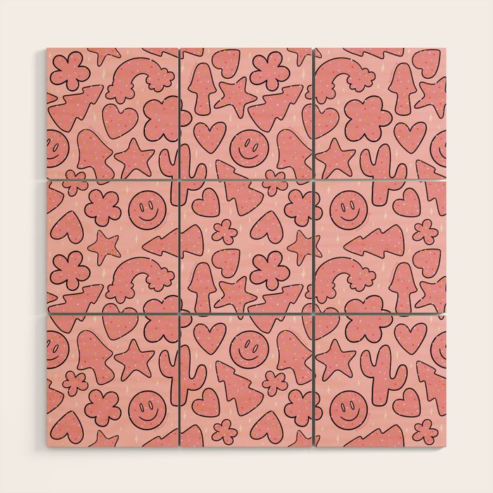 Sprinkle Cookies Print Wood Wall Art Gallery Image 1