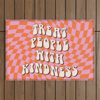 Treat People with Kindness Outdoor Rug Gallery Image 1