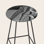 Gatorland Zoo alligator statue Route 1 St. Augustine, Florida everglades black and white photograph Stool Gallery Image 2