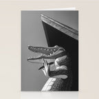 Gatorland Zoo alligator statue Route 1 St. Augustine, Florida everglades black and white photograph Stationery Card Gallery Image 2