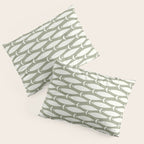 Fish Pattern in Sage Pillow Sham Gallery Image 3