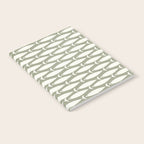 Fish Pattern in Sage Notebook Gallery Image 2