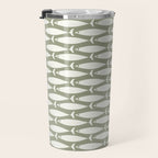 Fish Pattern in Sage Travel Mug Gallery Image 3