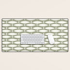 Fish Pattern in Sage Desk Mat Gallery Image 1