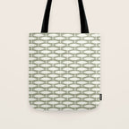 Fish Pattern in Sage Tote Bag Gallery Image 1