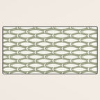 Fish Pattern in Sage Desk Mat Gallery Image 3