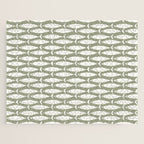 Fish Pattern in Sage Jigsaw Puzzle Gallery Image 1