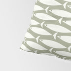 Fish Pattern in Sage Pillow Sham Gallery Image 4