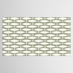 Fish Pattern in Sage Tablecloth Gallery Image 2