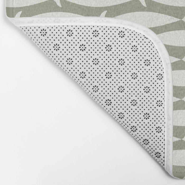 Fish Pattern in Sage Bath Mat Gallery Image 2