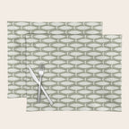 Fish Pattern in Sage Placemat Gallery Image 1