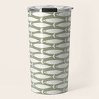 Fish Pattern in Sage Travel Mug Gallery Image 1