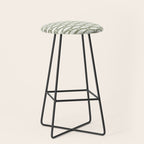Fish Pattern in Sage Stool Gallery Image 1