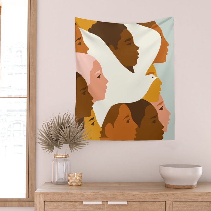Peace Wall Tapestry Gallery Image 2