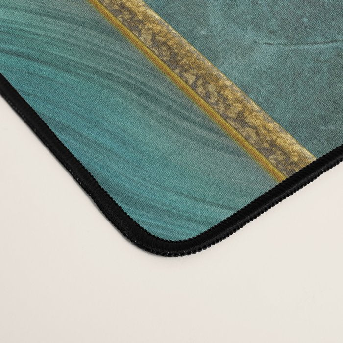 Elegant Stained Glass Art Deco Window With Marble And Gemstone Desk Mat Gallery Image 4