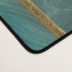 Elegant Stained Glass Art Deco Window With Marble And Gemstone Desk Mat Gallery Image 4