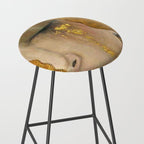 Golden Tears (Freya's Heartache) portrait painting by Gustav Klimt Stool Gallery Image 2