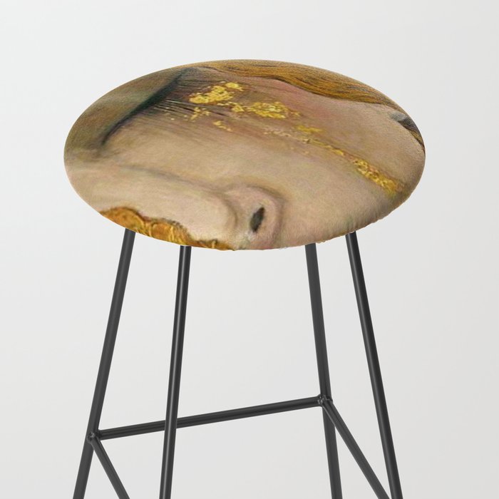 Golden Tears (Freya's Heartache) portrait painting by Gustav Klimt Stool Gallery Image 2