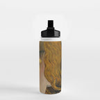 Golden Tears (Freya's Heartache) portrait painting by Gustav Klimt Water Bottle Gallery Image 2
