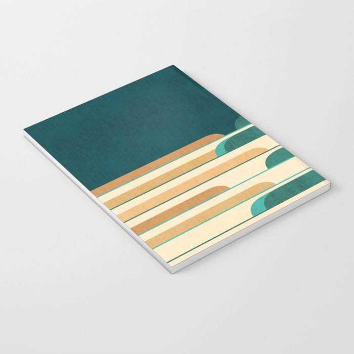 Chasing wave under the red moon Notebook Gallery Image 3