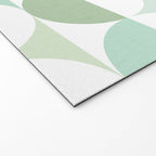 Mid-Mod geometric Sun and Moon tile - Sage Green Welcome Mat Gallery Image 2