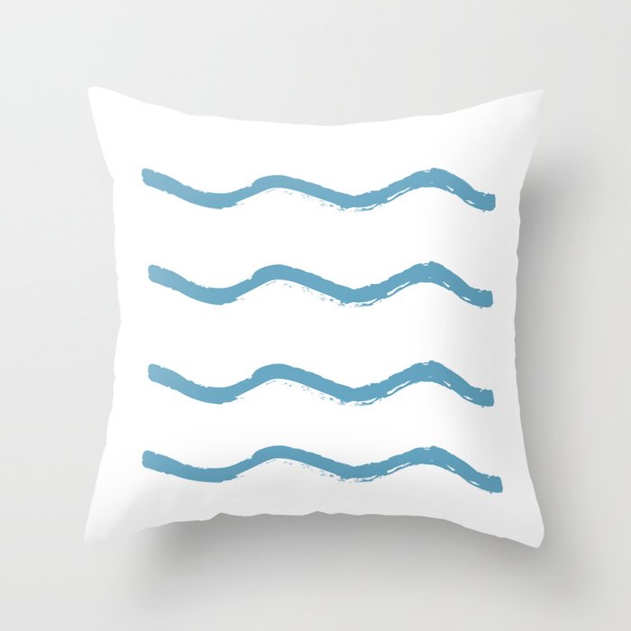 Summer Waves Throw Pillow Gallery Image 6