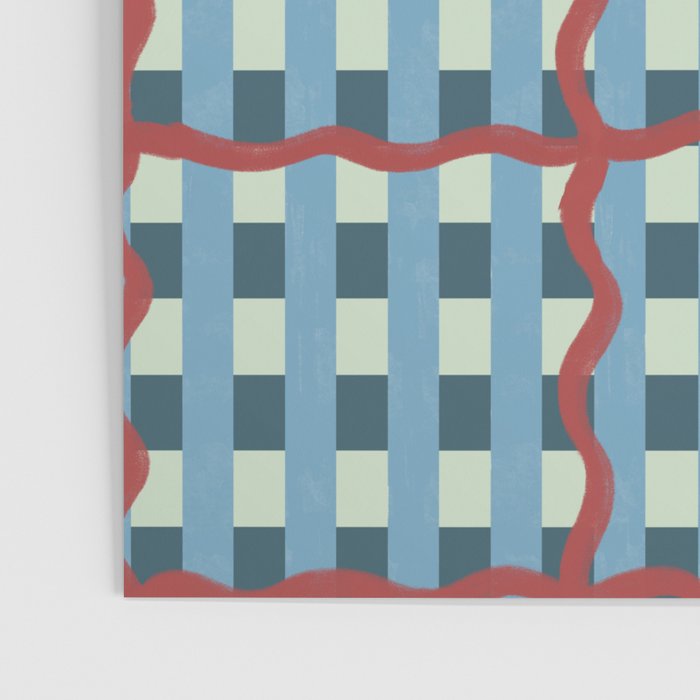 Nautical Rustic Plaid Poster Gallery Image 3