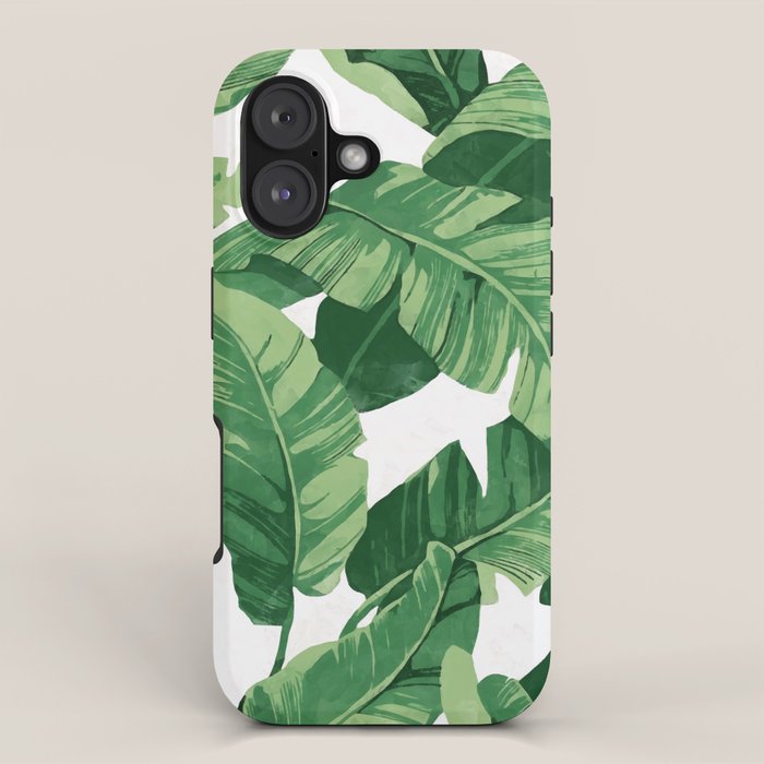 Tropical banana leaves IV iPhone Case Gallery Image 1