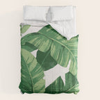 Tropical banana leaves IV Comforter Gallery Image 6