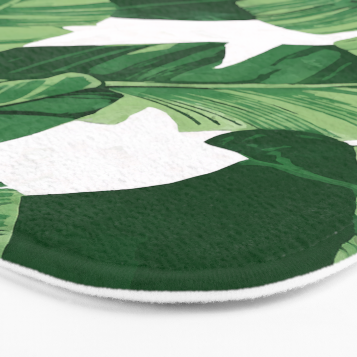 Tropical banana leaves IV Bath Mat Gallery Image 3
