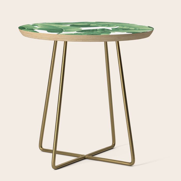 Tropical banana leaves IV Side Table Gallery Image 1