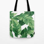 Tropical banana leaves IV Tote Bag Gallery Image 1