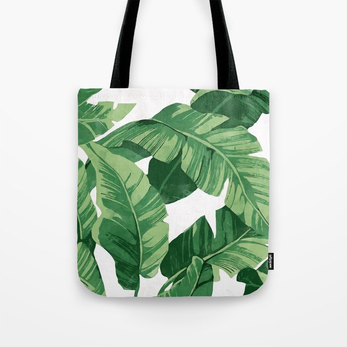 Tropical banana leaves IV Tote Bag Gallery Image 1