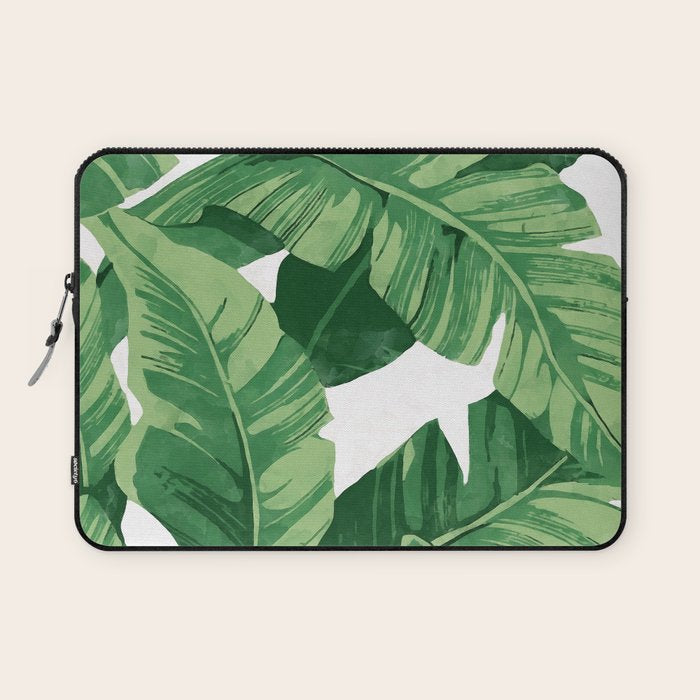 Tropical banana leaves IV Laptop Sleeve Gallery Image 1