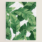 Tropical banana leaves IV Jigsaw Puzzle Gallery Image 1