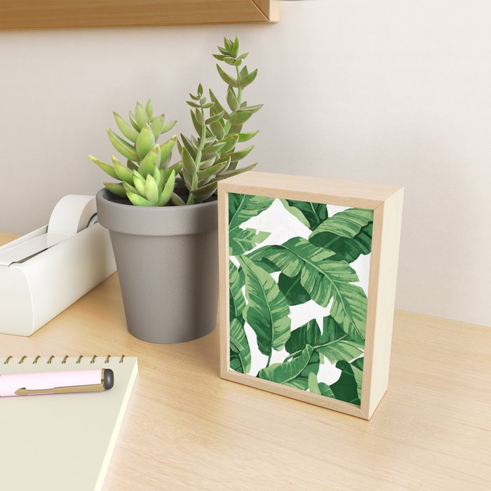 Tropical banana leaves IV Mini Art Print Gallery Image 2