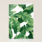 Tropical banana leaves IV Stationery Card Gallery Image 2