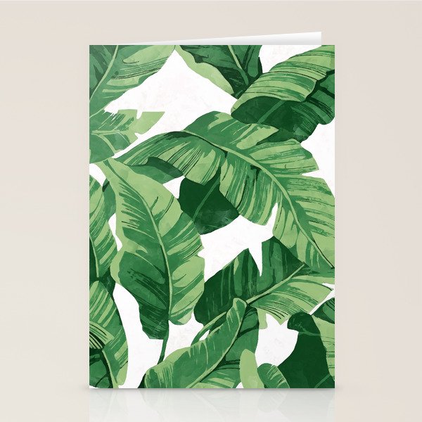 Tropical banana leaves IV Stationery Card Gallery Image 2