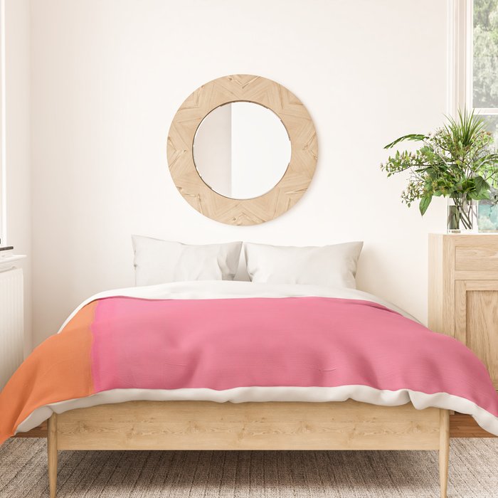 Walking to Work Abstract Painting Duvet Cover Gallery Image 3