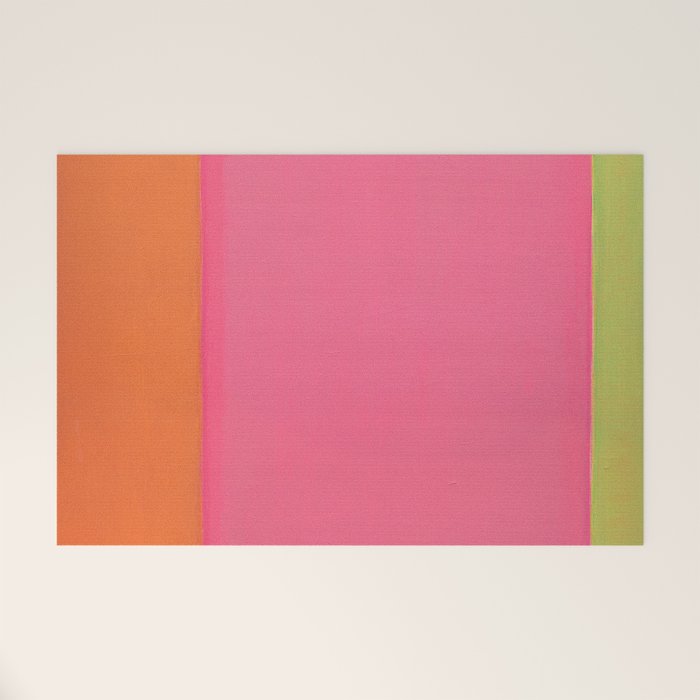 Walking to Work Abstract Painting Welcome Mat Gallery Image 1